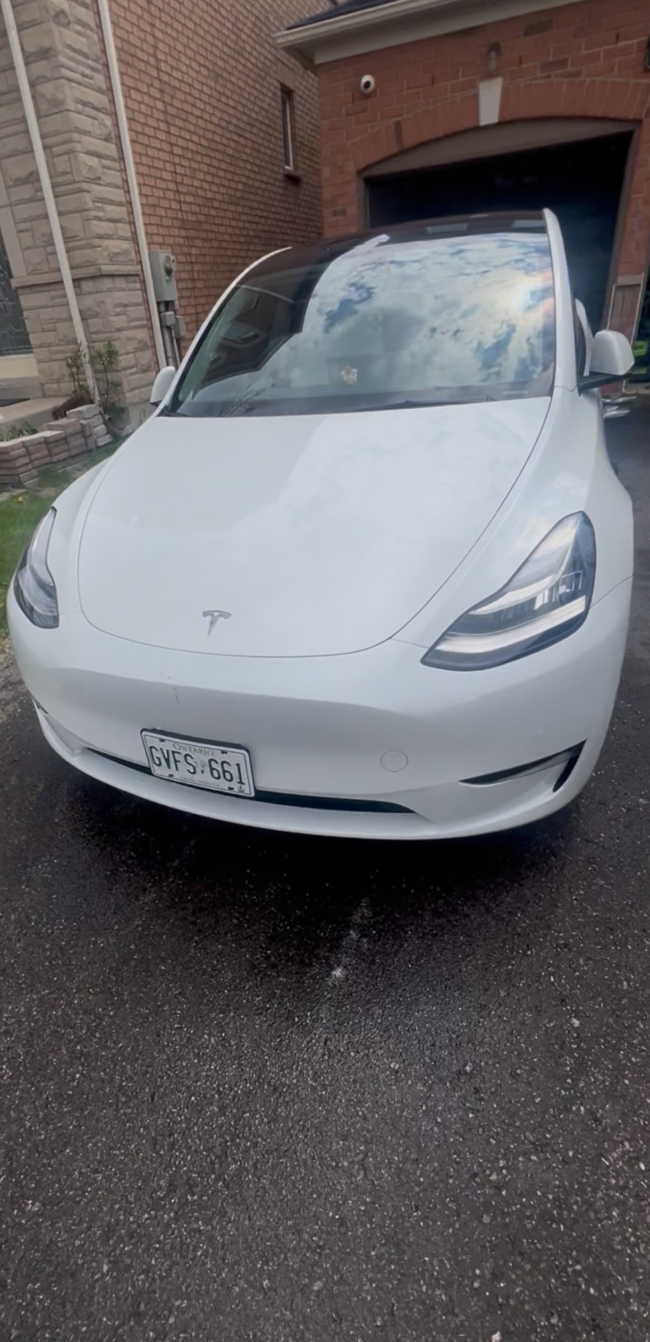 Clean Tesla exterior after wash